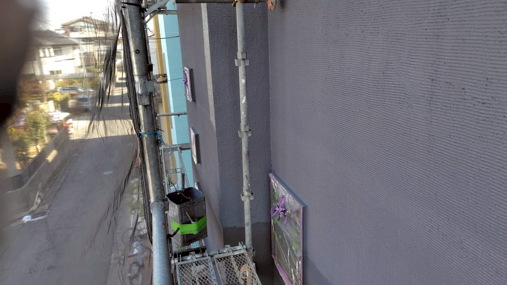 塗装工事が完了した外壁